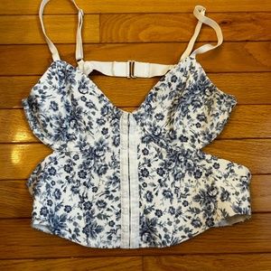 Garage Floral Print Corset top